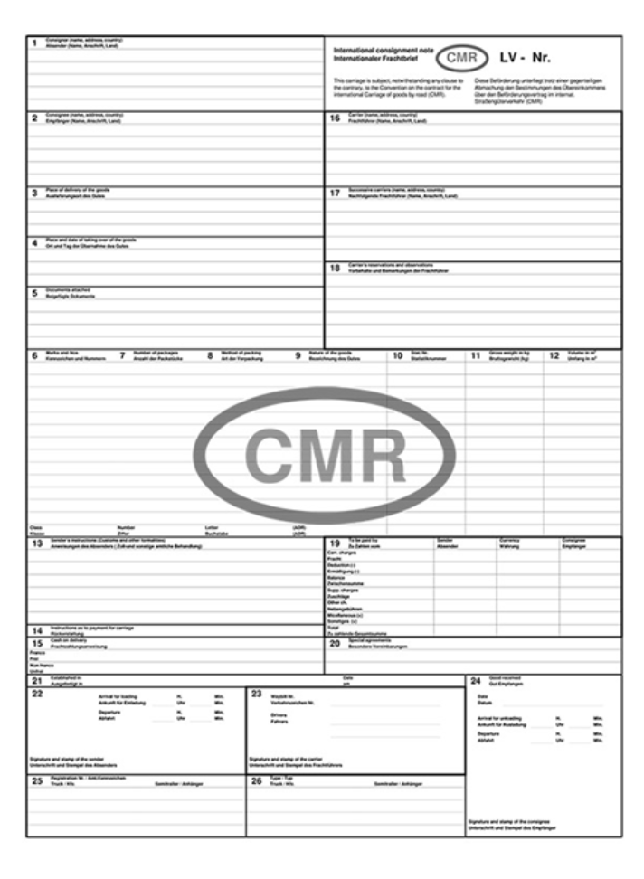 La Carta De Porte Electr nica E CMR VDO La Carta De Porte Electr nica E CMR VDO