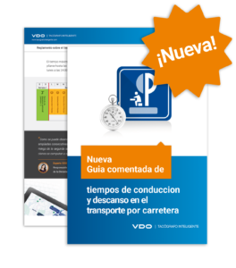 Portada de la guía comentada de tiempos de conducción y descanso