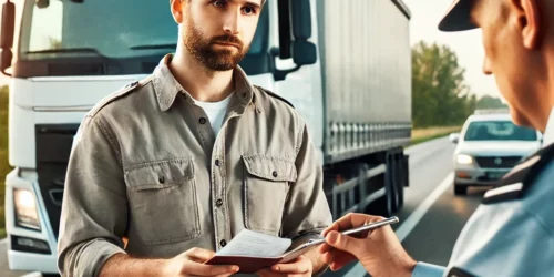 Desplazamiento de conductores en un control en carretera