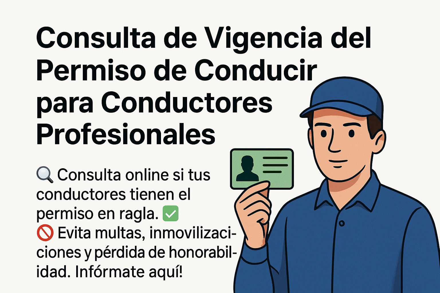 permiso de conducir conductores profesionales