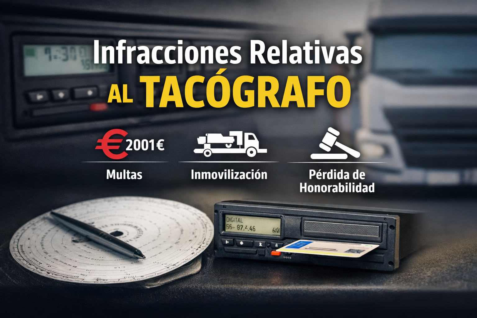 Evita las sanciones del tacógrafo