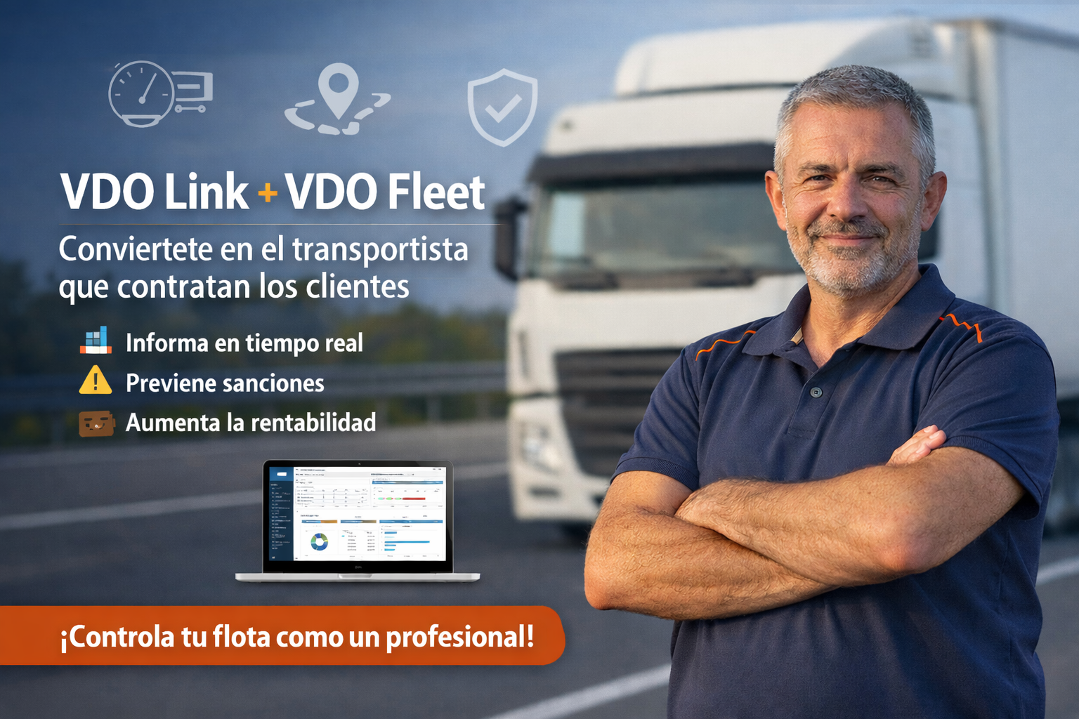 VDO FLEET + VDO LINK para transporte