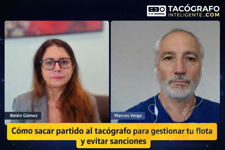 Datos del tacógrafo utilizados para gestionar una flota