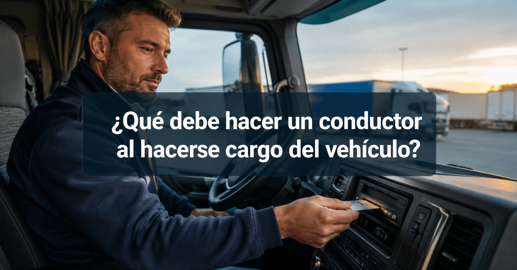 Conductor vehículo entradas manuales tacógrafo