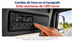 cambio de hora tacógrafo