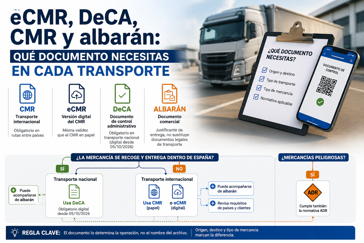 eCMR, DeCA, CMR o albarán