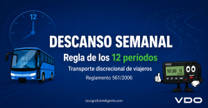 Descanso semanal: Regla de los 12 periodos