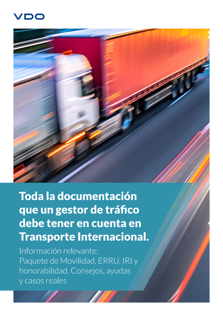 Portada de la guía de documentación para transporte internacional