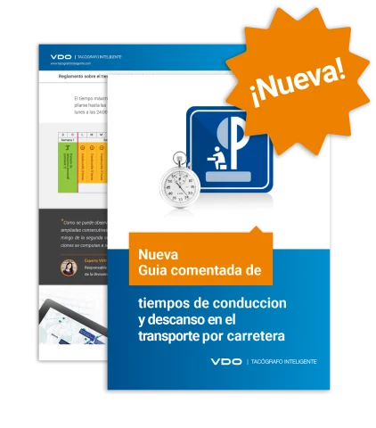 Portada de la guía de Tiempos de conducción y descanso