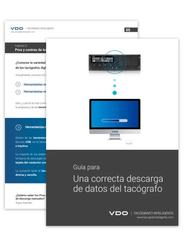 Portada de la guía de Descarga de datos del tacógrafo