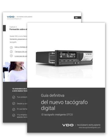 Portada de la guía de Uso y manejo del tacógrafo inteligente
