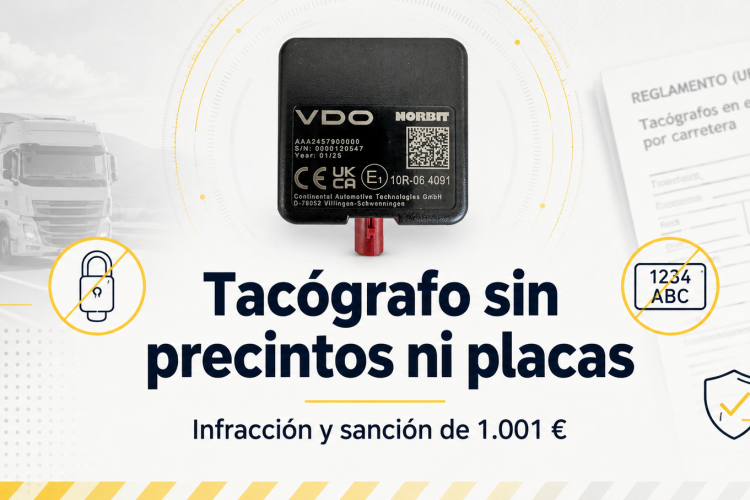 Tacógrafo sin precintos