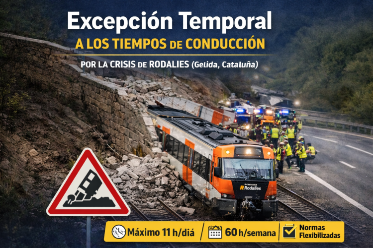 excepcion tiempos de conducción en cataluña