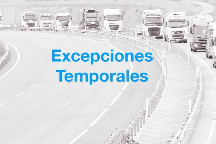 excepciones temporales urgencia tiempos conduccion descanso