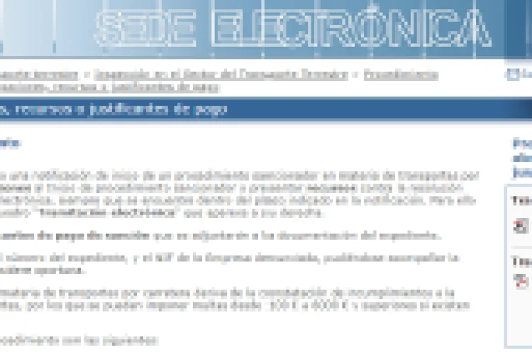 tramites electronicos transporte