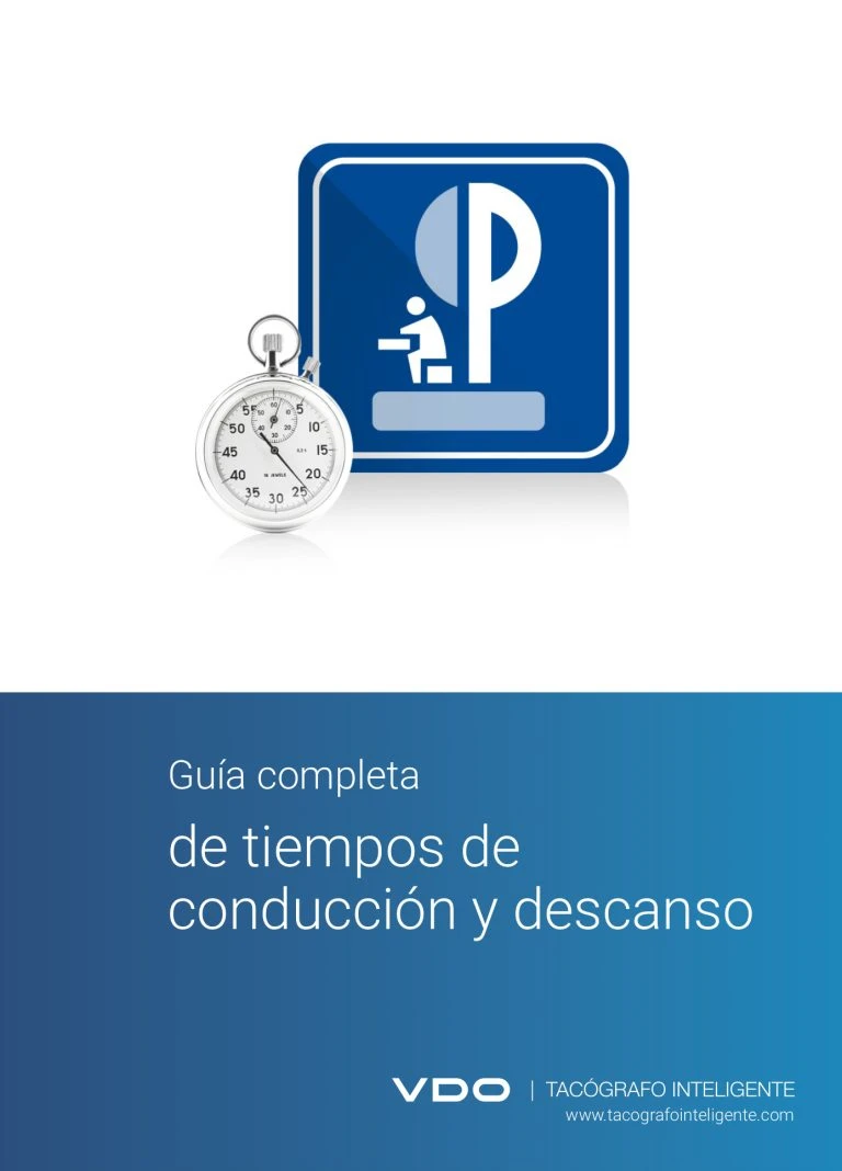 Portada de la guía de tiempos de conducción y descanso