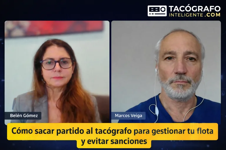 Datos del tacógrafo utilizados para gestionar una flota