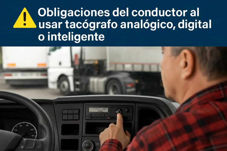 Obligaciones conductor tacografo