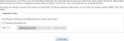adjuntar foto solicitud tarjeta tacografo
