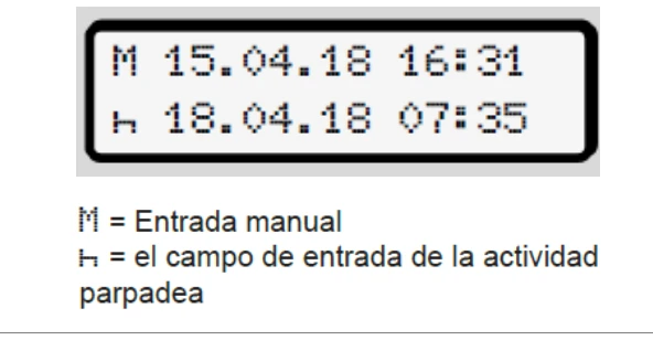 tacografo entrada manual 5