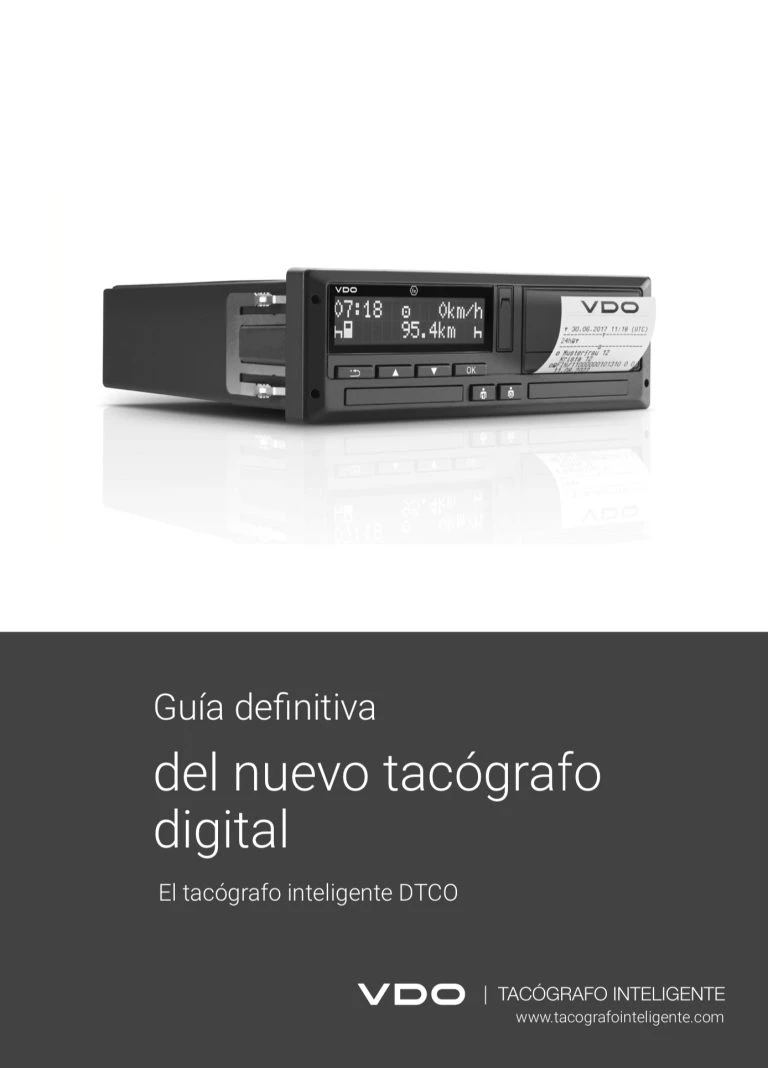 Portada de la guía definitiva del tacógrafo inteligente