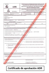 certificado de aprobacion adr