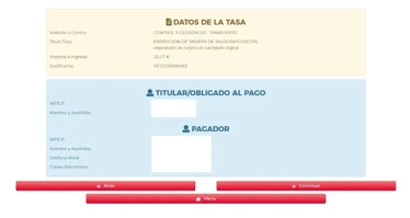 datos tarjeta conductor tacografo