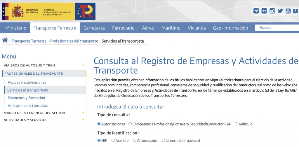 Registro ERRU